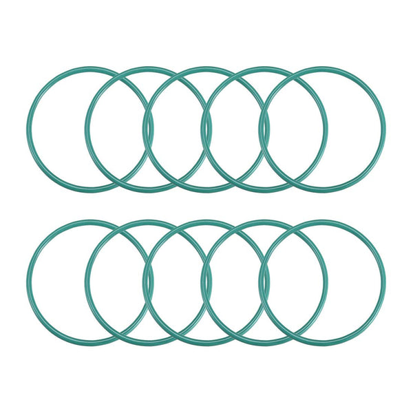 uxcell Fluorine Rubber O-Rings, Pack of 10, 50mm OD, 45.2mm ID, 2.4mm Width FKM Seal Gasket for Machinery Plumbing