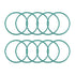 uxcell Fluorine Rubber O-Rings, Pack of 10, 50mm OD, 45.2mm ID, 2.4mm Width FKM Seal Gasket for Machinery Plumbing