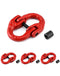 4 Pack G80 Alloy Steel Hammerlock Coupling Link, 5/16" Safety Chain Connector Link, 4400 lbs Limit