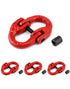 4 Pack G80 Alloy Steel Hammerlock Coupling Link, 5/16" Safety Chain Connector Link, 4400 lbs Limit
