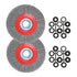 8in Bench Wire Wheel Brush for Bench Grinder, Coarse Crimped Steel Wire with Spacer Arbors - 2 Pack