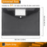 Tamaki 6 Pack Clear Plastic Envelopes, Poly Document Folders for Home, Work, Office Organization, Letter/A4 Size (Dark