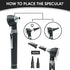 MeddSight Otoscope - Ear Scope Otoscope with Light- Portable Ear Infection, Wax Detector- Ear Otoscope for Doctors