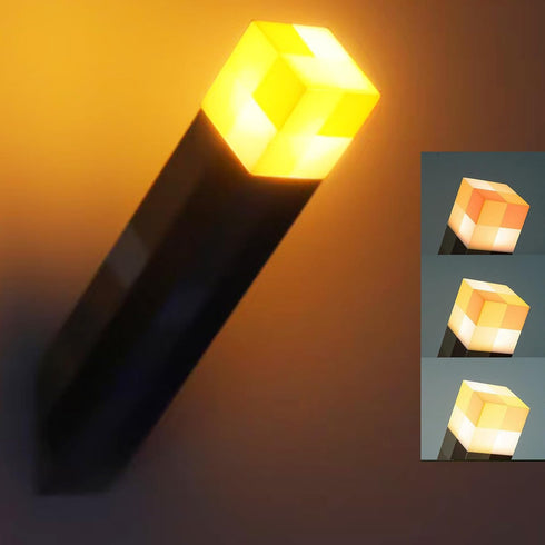 Yevheniy 3 Light-up Wall Torch Lamp with Lighting Levels, Hand Held & Wall Mountable Table Lamps, USB Rechargeable