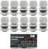 3/8 Cable Glands White PA66 Connector, IP68 Waterproof Adjustable Cord Grip Strain Relief Connectors
