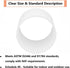 6" PVC Pipe Coupling Adapter, Schedule 40 Heavy Duty Slip Socket Connectors for DIY PVC Shelf Garden Support (White)