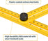 POWERTEC Multi Angle Measuring Ruler for Woodworking, Crafting, Construction, Flooring & Tile Cutting, ABS Plastic Angle Finder, Template & Layout Tools for Tile Installation (80002)