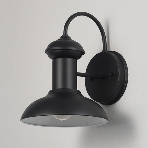 44862 1-Light GLOBE Electric Martes Outdoor Indoor Wall Sconce, Matte Black
