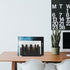 Desktop Letter Holder, Two-Sided Black Metal Cutout Mail Sorter, Envelope Holder for Home Office School