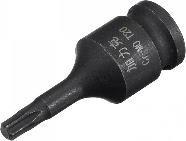 uxcell T20 Impact Torx Bit Socket, 35mm Length, 1/4" Square Drive, CR-MO Metric Sizes