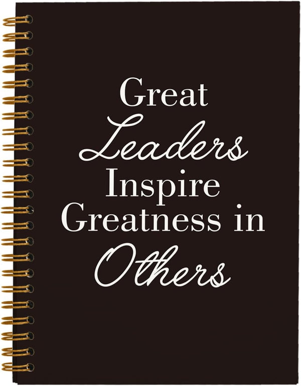 College Ruled Hardcover Spiral Notebook, 5.5 x 8.3 - Thank You Gifts for Leader, Meeting Notebook for Work