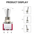 Toggle Switch AC 5A/125V 2A/250V, 3 Pin Terminals On/Off/On 3 Position SPDT Mini Toggle Switch, 10Pcs