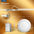 2 Pack 6 Inch 5CCT 2700K/3000K/3500K/4000K/5000K 12W=110W, 1100LM, Dimmable Amico LED Recessed Ceiling Light with Night
