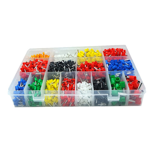2120pcs Wire Ferrules Terminals Kit, Ferrule Crimping Assortment for DIY Electrical, Motorcycle, Vehicle, Boat