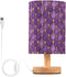 ALAZA Bedside Table Lamp for Bedroom Purple Mermaid Scales Nightstand LED Light
