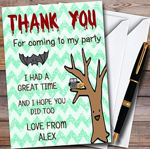 The Card Zoo Hang with Us Personalized Halloween Personalized Halloween Party Thank You Cards