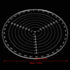 7.87" Round Center Finder Compass - Transparent Acrylic Tool for Locating Center in Woodworking Projects