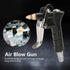 Air Compressor Duster, 1/4" High Pressure Blow Gun with Pistol-Grip Connector and Extension Nozzle for Pneumatic