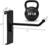 40 Pack Gridwall Hooks - 4 Inch Metal Slat Wall Hanging Display Hooks for Organization, Black Gridwall Accessories