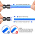 TAILONZ PNEUMATIC Blue Straight Reducing Tube OD Push to Connect Tube Fittings, 3/16" x 3/8" (Pack of 10)