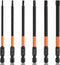 JONMON Allen Wrench Screwdriver Bits - H2-H6 Quick Change S2 Steel Magnetic Hex Head Impact Drill Bits