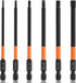 JONMON Allen Wrench Screwdriver Bits - H2-H6 Quick Change S2 Steel Magnetic Hex Head Impact Drill Bits