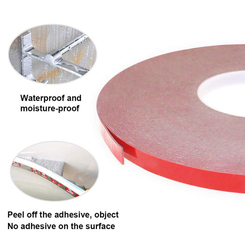 DGSL Double Sided Tape - 0.47 in x 108 Ft Heavy Duty Mounting Adhesive Tape for LED Strip Lights, Black