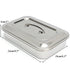 Stainless Steel Instrument Tray Organizer Holder with Lid and Handle Grip