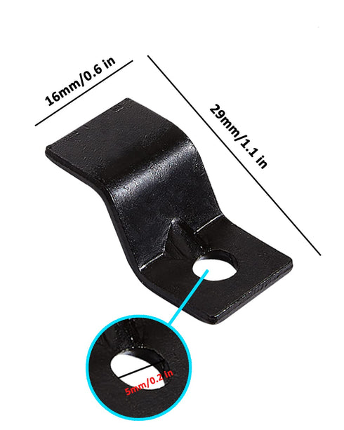 40 Packs Table Top Fasteners, Z Clips for Table Tops, Black