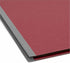 Smead Pressboard Classification File Folder - 1 Divider, 2" Expansion, Letter Size, Bright Red, 10 per Box (13731)