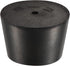 MECCANIXITY Rubber Tapered Plug 33mm to 41mm with Hole for Test Tubes Bungs Stopper, Black