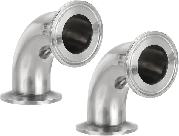 PATIKIL 90 Degree Elbow 1 1/4 "(32mm) Tube OD, 2 Pack 304