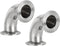 PATIKIL 90 Degree Elbow 1 1/4 "(32mm) Tube OD, 2 Pack 304