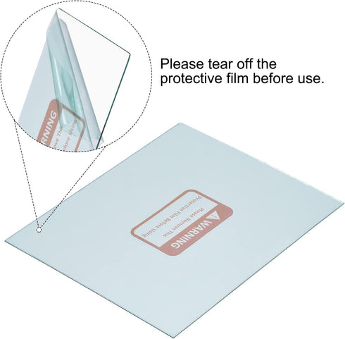 4.3 3.5 Inch 20 Pack PATIKIL x Welding Protection Lens, Transparent Right Angle Protective Replacement for Solar, Clear