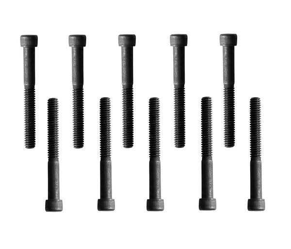 Socket Head Cap Screw - 1/4-20 x 2, Alloy Steel, Black Oxide, Hex Socket, 10 Count