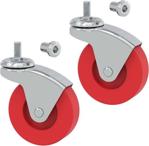 BIG RED 2 Pack 2.5" Swivel Caster Wheel for Utility Cart, TR6551