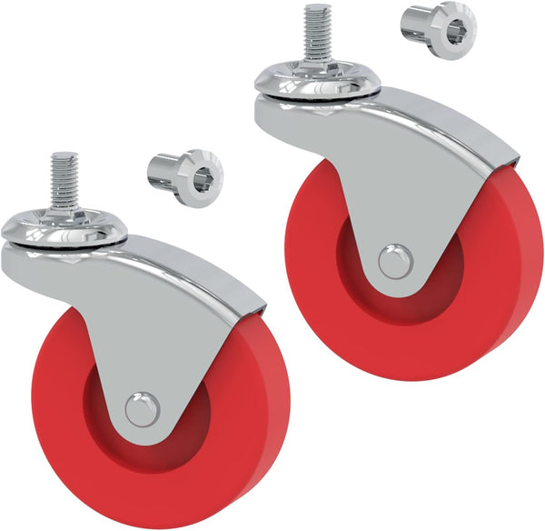 BIG RED 2 Pack 2.5" Swivel Caster Wheel for Utility Cart, TR6551
