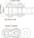 uxcell 6Pcs #25 Chain Master Connector Link Roller, 1/4" Pitch Carbon Steel, Standard Split Links for 04C Chain