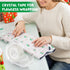 Clear Tape Rolls - 12 Pack Transparent Bulk with Dispensers, 7/10 X 1000 Inches Glossy Office Tape