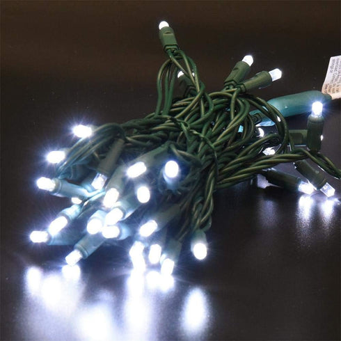 50 Count Wide Angle 5MM Mini LED Christmas Lights, White String Lights for Indoor and Outdoor Decoration