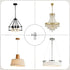 LUMLLSAJI 4" 6 Set 1/4IP Set Light Crossbar Kit, Universal Light Fixture Mounting Bracket with Tap Center Hole Ceiling