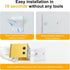 HEIKESZ 4000mAh, Remote,3 Rechargeable Wireless Wall Light, Motion Sensor Indoor Lights, Battery Powered LED Up Down