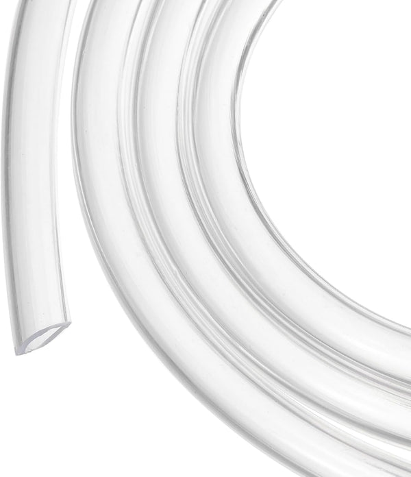 1/4" x 3/8" Clear Plastic PVC Tubing 5ft Flexible Vinyl Tube for Garden Irrigation, Water Hose, Fish Tank