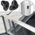 50 Pcs Cable Railing Rubber Grommets, 45 Degree Angle Beveled Protector Sleeves for Metal Cable Railing