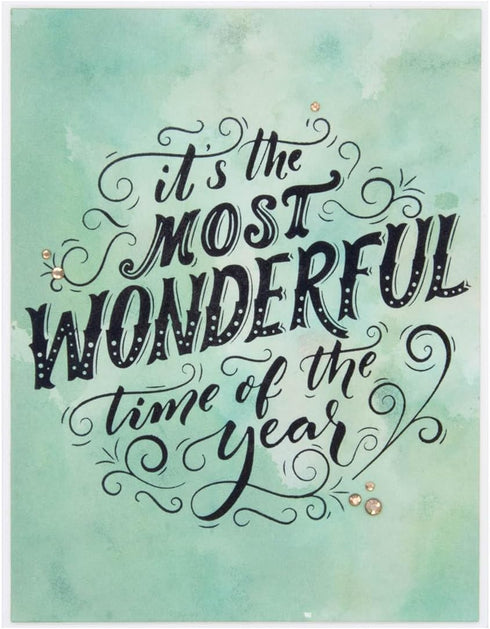 Spellbinders Most Wonderful Time Press Plate, Metal