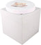 Cakebon Cake Boxes with Cake Drums, White 8 inch, 3-pack for Birthdays, Weddings, Christmas Parties