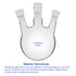 4 Neck Round Bottom Flask RBF, Heavy Wall Borosilicate Glass, 1000 ml, 4 Bevel Necks, 24/40 Joint