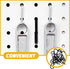 24pcs Gadpiparty Heavy Duty Iron Wire Pegboard J Hooks for Hanging Tools, Compact Dark Peg Wall Hooks for Workshop