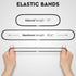 Set 3 13 33 Trash Can Rubber Bands of - Elastic Garbage Can Bands with Metal Connector, Fits to Gallon Trash Bags