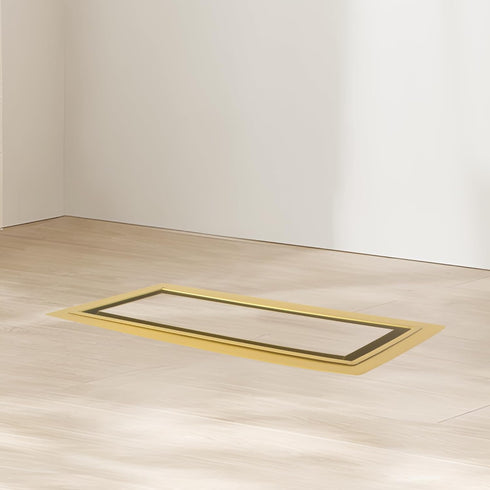 Zion 4" x 10" Flush Mount Floor Registers in Gold